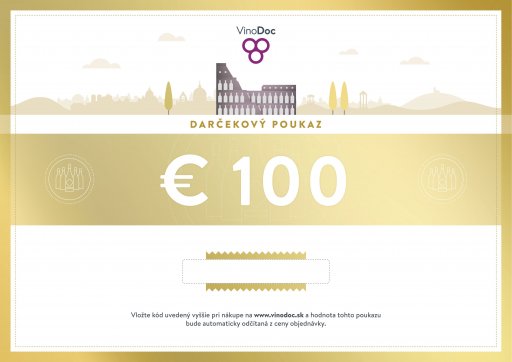 Darčekovy poukaz 100 €